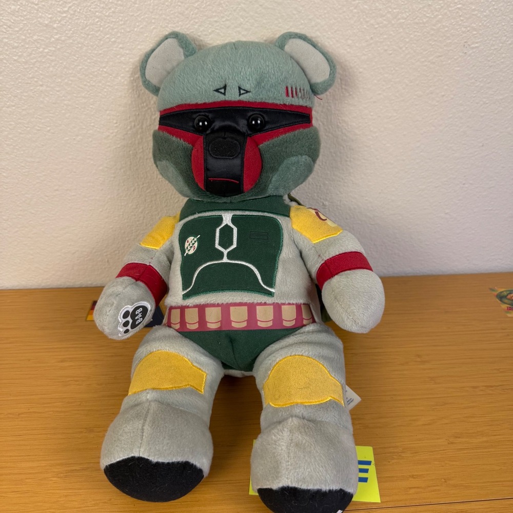 Build A Bear Star Wars Boba Fett The Original Mandalorian Plush Rare Retired BAB